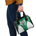 Queensland Maori Kiwi Personalised Shoulder Handbag Kikirangi Papua Shell Maori Tribal Tattoo