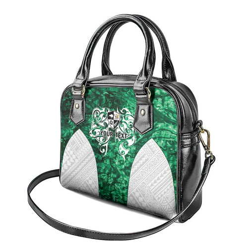 Queensland Maori Kiwi Personalised Shoulder Handbag Kikirangi Papua Shell Maori Tribal Tattoo