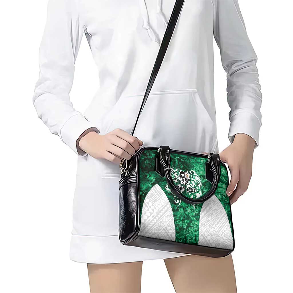 Queensland Maori Kiwi Personalised Shoulder Handbag Kikirangi Papua Shell Maori Tribal Tattoo