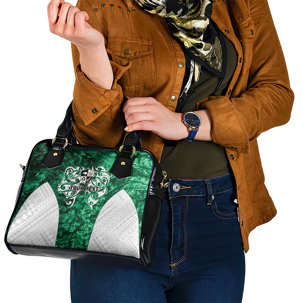 Queensland Maori Kiwi Personalised Shoulder Handbag Kikirangi Papua Shell Maori Tribal Tattoo