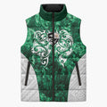 Queensland Maori Kiwi Personalised Sleeveless Puffer Jacket Kikirangi Papua Shell Maori Tribal Tattoo - Aussie Hoodie
