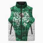 Queensland Maori Kiwi Personalised Sleeveless Puffer Jacket Kikirangi Papua Shell Maori Tribal Tattoo - Aussie Hoodie