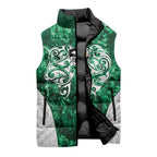Queensland Maori Kiwi Personalised Sleeveless Puffer Jacket Kikirangi Papua Shell Maori Tribal Tattoo - Aussie Hoodie
