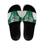 Queensland Maori Kiwi Personalised Slide Sandals Kikirangi Papua Shell Maori Tribal Tattoo - Aussie Hoodie