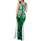 Queensland Maori Kiwi Personalised Tank Maxi Dress Kikirangi Papua Shell Maori Tribal Tattoo