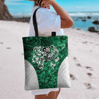 Queensland Maori Kiwi Personalised Tote Bag Kikirangi Papua Shell Maori Tribal Tattoo - Aussie Hoodie