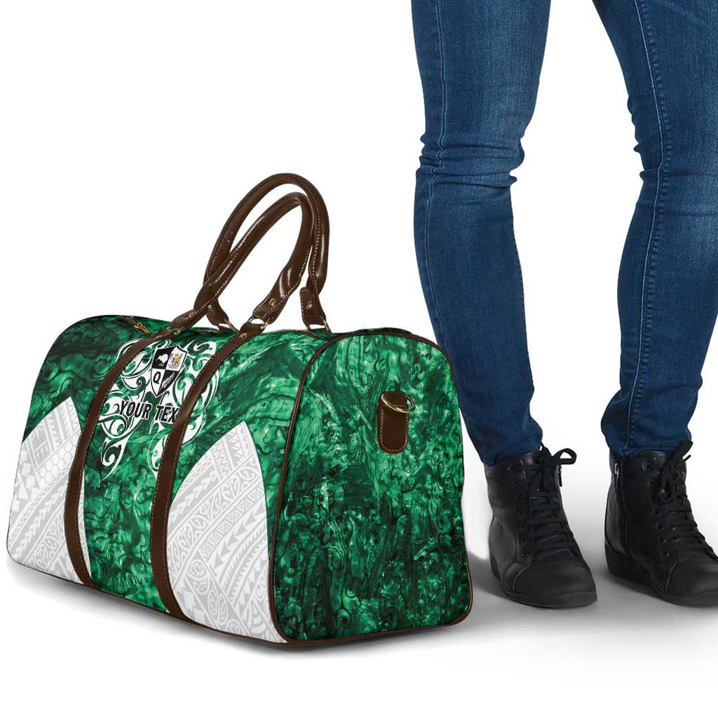 Queensland Maori Kiwi Personalised Travel Bag Kikirangi Papua Shell Maori Tribal Tattoo - Aussie Hoodie