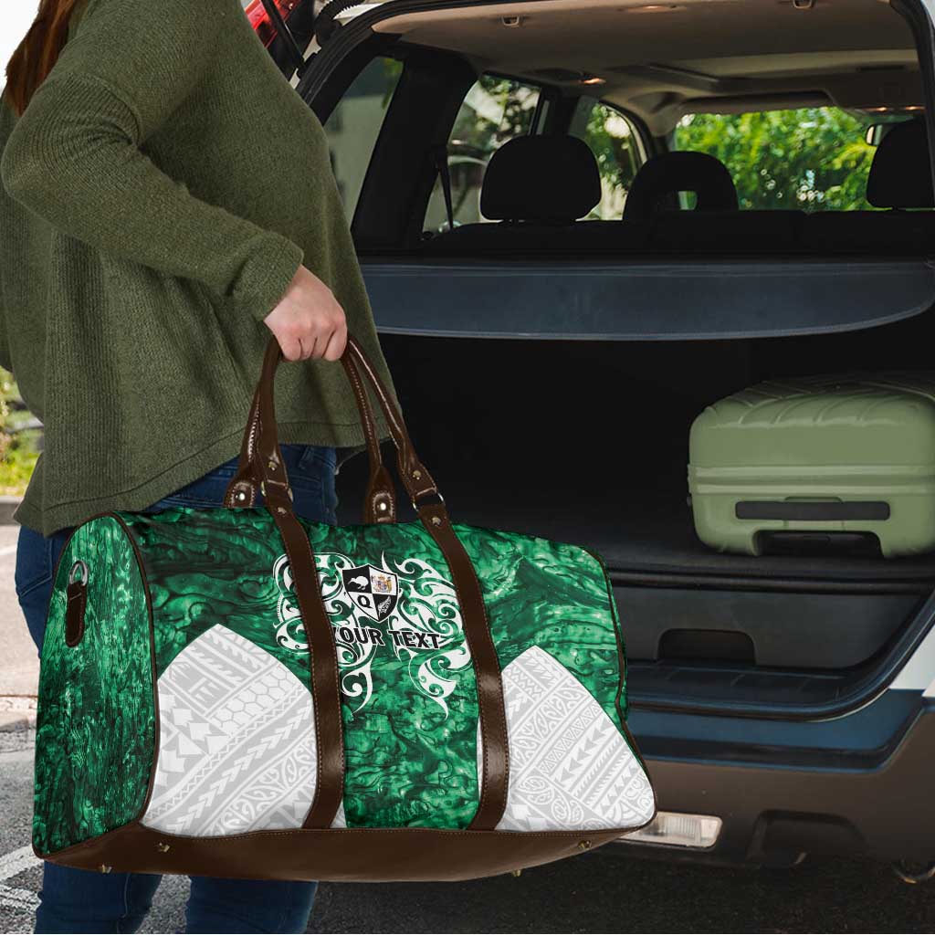 Queensland Maori Kiwi Personalised Travel Bag Kikirangi Papua Shell Maori Tribal Tattoo - Aussie Hoodie