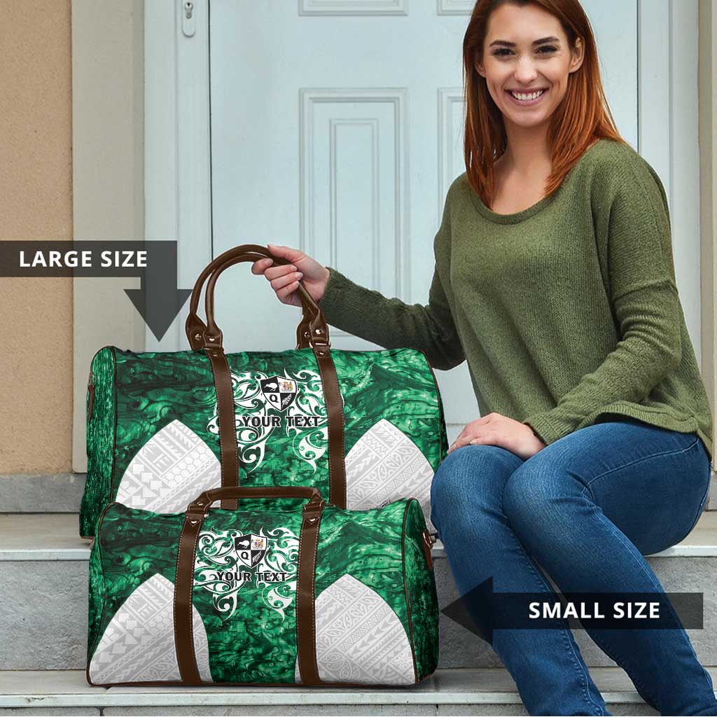 Queensland Maori Kiwi Personalised Travel Bag Kikirangi Papua Shell Maori Tribal Tattoo - Aussie Hoodie