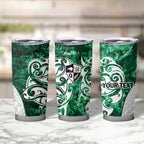 Queensland Maori Kiwi Personalised Tumbler Cup Kikirangi Papua Shell Maori Tribal Tattoo