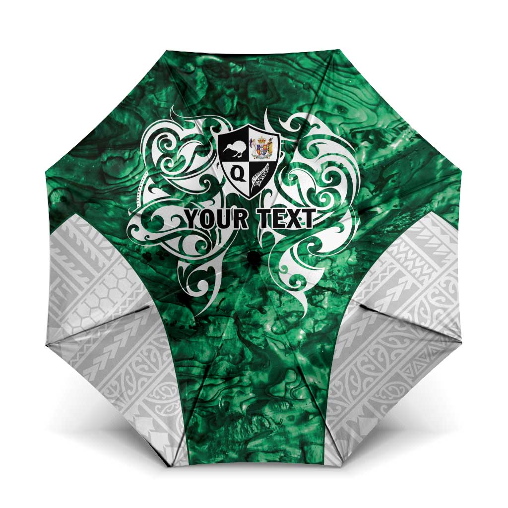 Queensland Maori Kiwi Personalised Umbrella Kikirangi Papua Shell Maori Tribal Tattoo - Aussie Hoodie