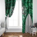 Queensland Maori Kiwi Personalised Window Curtain Kikirangi Papua Shell Maori Tribal Tattoo