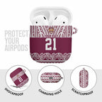 Queensland Maori Nga Hau E Wha Custom AirPods Case Polynesian Maori Tribal Pattern - Aussie Hoodie
