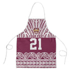 Queensland Maori Nga Hau E Wha Custom Apron Polynesian Maori Tribal Pattern - Aussie Hoodie