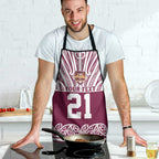 Queensland Maori Nga Hau E Wha Custom Apron Polynesian Maori Tribal Pattern - Aussie Hoodie