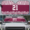 Queensland Maori Nga Hau E Wha Custom Auto Sun Shade Polynesian Maori Tribal Pattern - Aussie Hoodie