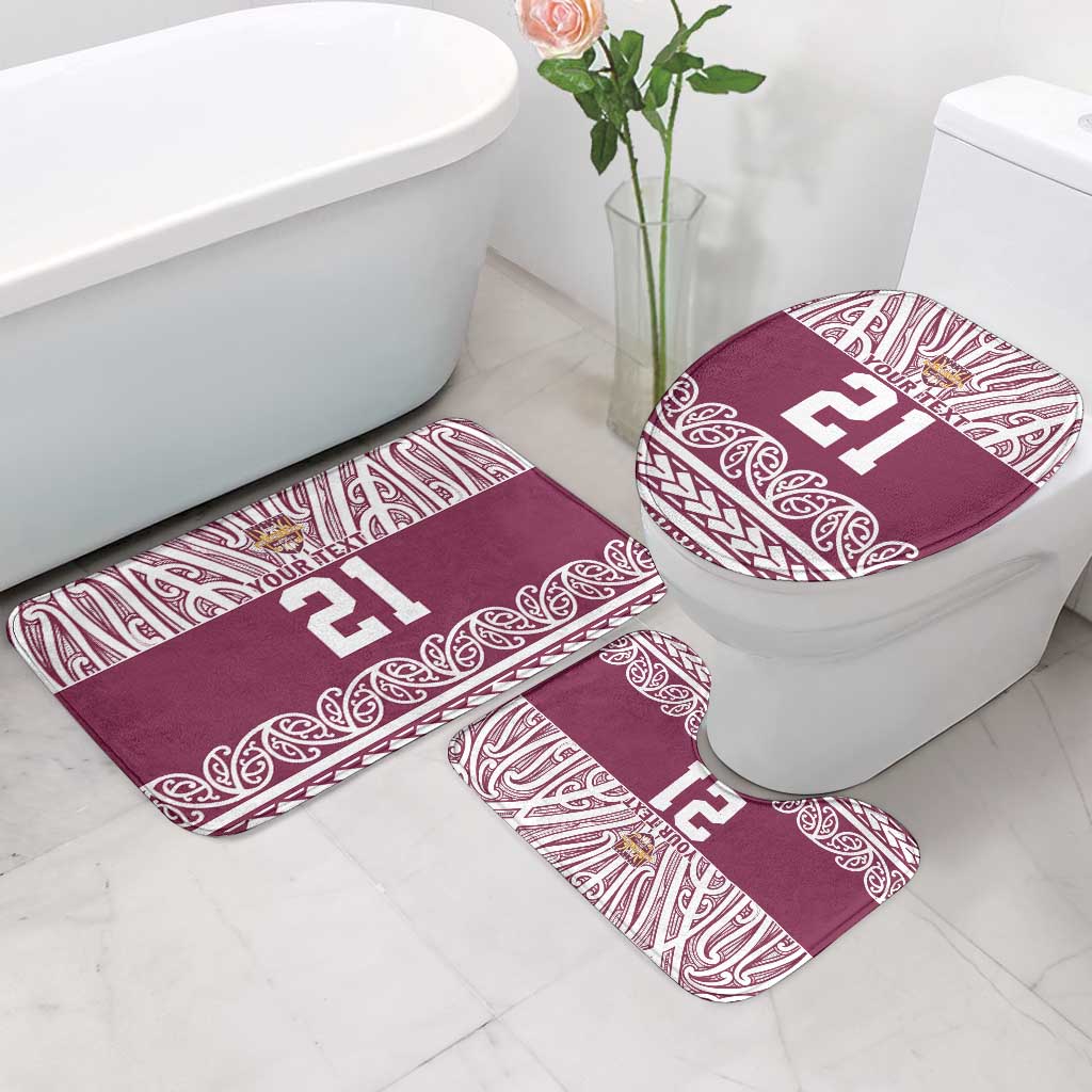 Queensland Maori Nga Hau E Wha Custom Bathroom Set Polynesian Maori Tribal Pattern - Aussie Hoodie