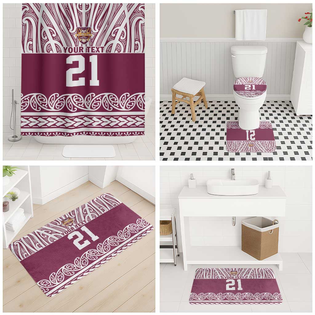Queensland Maori Nga Hau E Wha Custom Bathroom Set Polynesian Maori Tribal Pattern - Aussie Hoodie
