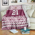 Queensland Maori Nga Hau E Wha Custom Blanket Polynesian Maori Tribal Pattern