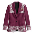 Queensland Maori Nga Hau E Wha Custom Blazer Polynesian Maori Tribal Pattern - Aussie Hoodie