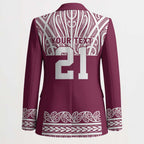Queensland Maori Nga Hau E Wha Custom Blazer Polynesian Maori Tribal Pattern - Aussie Hoodie