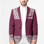 Queensland Maori Nga Hau E Wha Custom Blazer Polynesian Maori Tribal Pattern - Aussie Hoodie