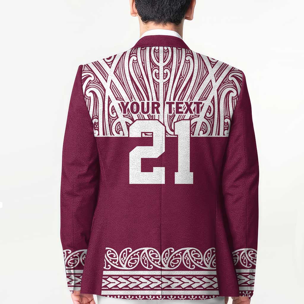 Queensland Maori Nga Hau E Wha Custom Blazer Polynesian Maori Tribal Pattern - Aussie Hoodie