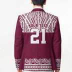 Queensland Maori Nga Hau E Wha Custom Blazer Polynesian Maori Tribal Pattern - Aussie Hoodie
