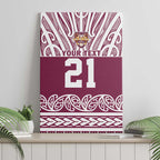 Queensland Maori Nga Hau E Wha Custom Canvas Wall Art Polynesian Maori Tribal Pattern