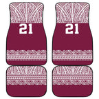 Queensland Maori Nga Hau E Wha Custom Car Mats Polynesian Maori Tribal Pattern