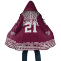 Queensland Maori Nga Hau E Wha Custom Cloak Polynesian Maori Tribal Pattern - Aussie Hoodie