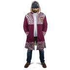 Queensland Maori Nga Hau E Wha Custom Cloak Polynesian Maori Tribal Pattern - Aussie Hoodie