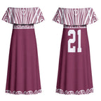 Queensland Maori Nga Hau E Wha Custom Couples Matching Off Shoulder Maxi Dress and Long Sleeve Button Shirt Polynesian Maori Tribal Pattern LT9