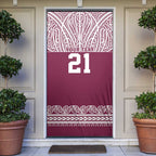 Queensland Maori Nga Hau E Wha Custom Door Cover Polynesian Maori Tribal Pattern - Aussie Hoodie