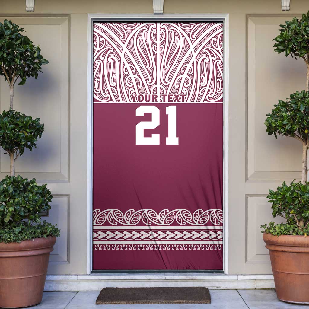 Queensland Maori Nga Hau E Wha Custom Door Cover Polynesian Maori Tribal Pattern - Aussie Hoodie