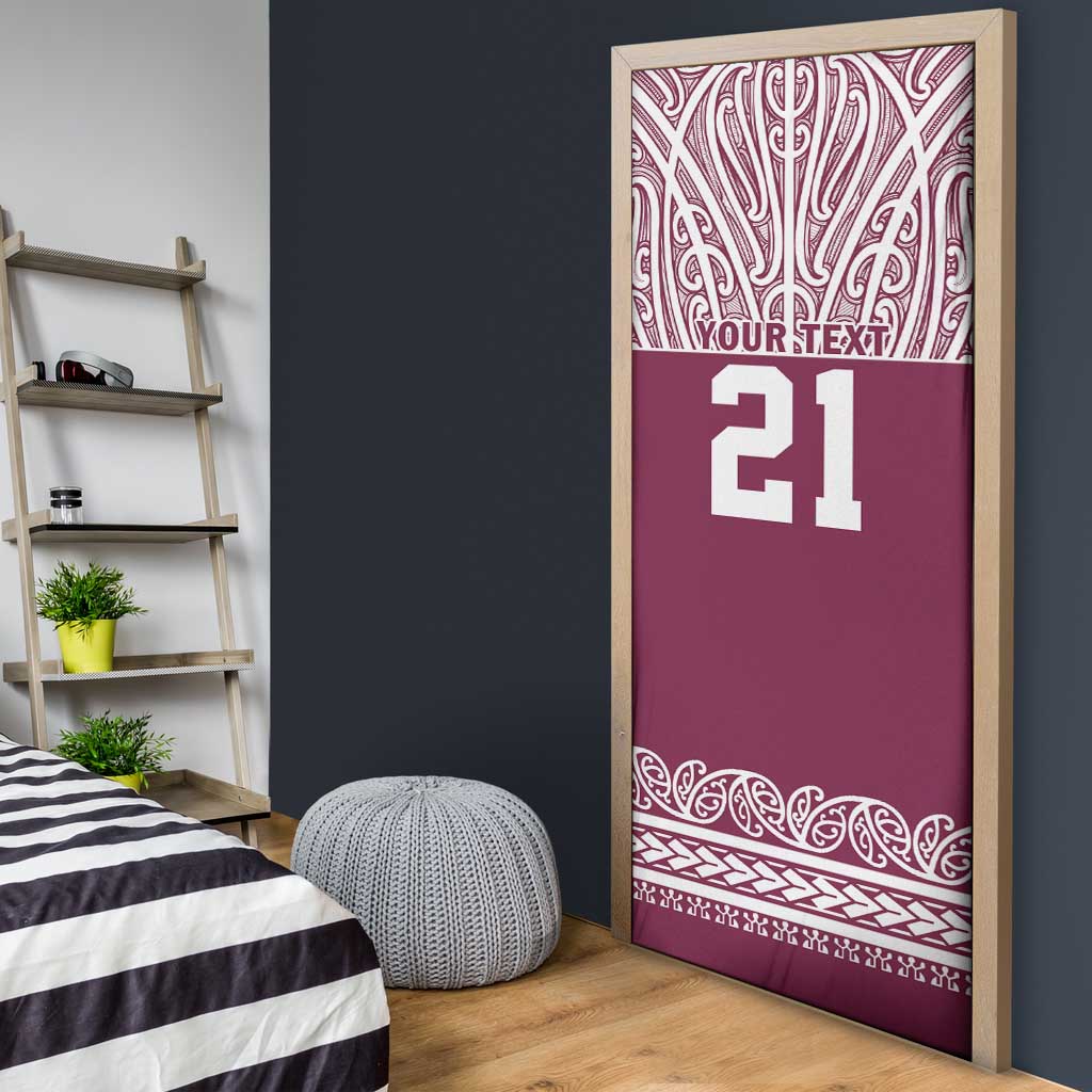 Queensland Maori Nga Hau E Wha Custom Door Cover Polynesian Maori Tribal Pattern - Aussie Hoodie