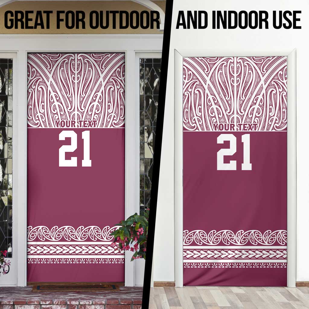 Queensland Maori Nga Hau E Wha Custom Door Cover Polynesian Maori Tribal Pattern - Aussie Hoodie