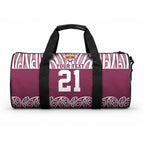 Queensland Maori Nga Hau E Wha Custom Duffle Bag Polynesian Maori Tribal Pattern
