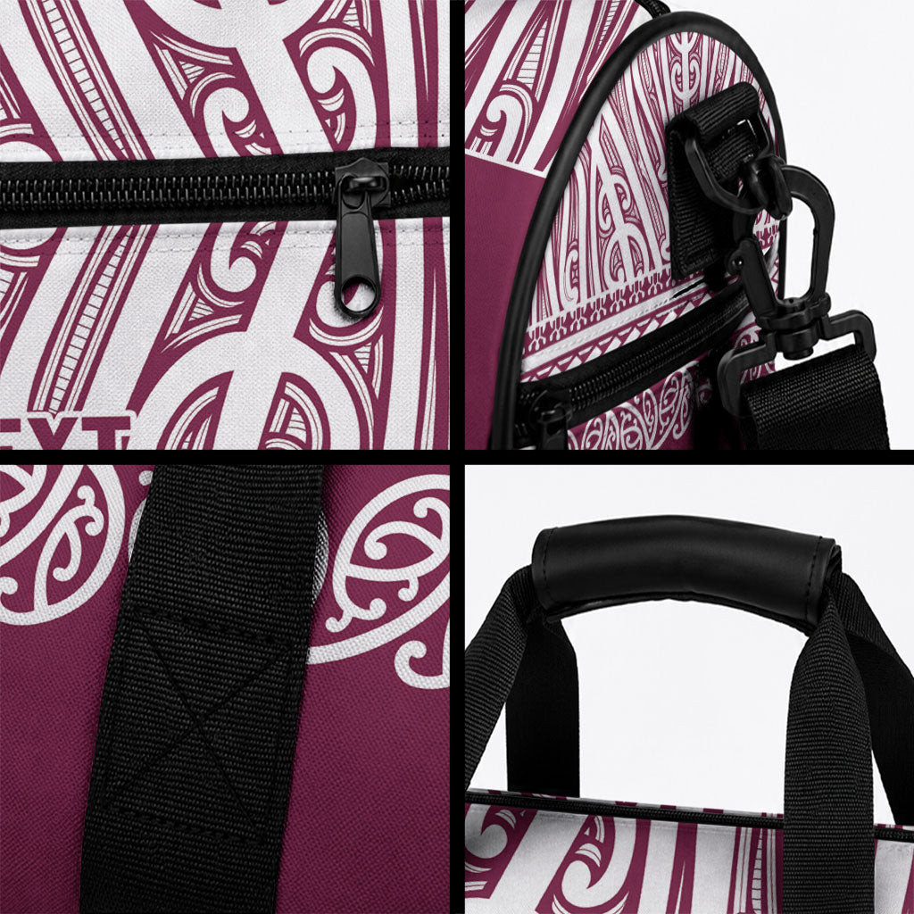 Queensland Maori Nga Hau E Wha Custom Duffle Bag Polynesian Maori Tribal Pattern