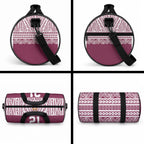 Queensland Maori Nga Hau E Wha Custom Duffle Bag Polynesian Maori Tribal Pattern
