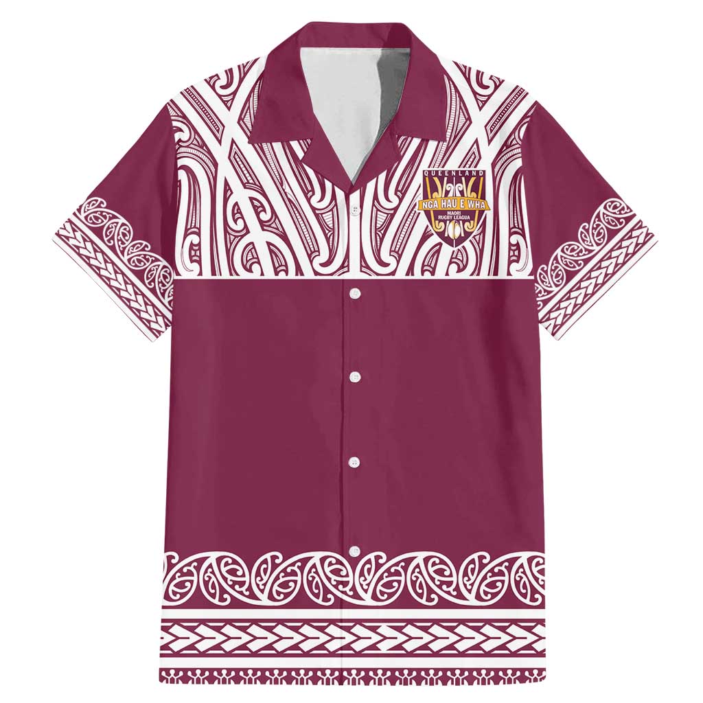 Queensland Maori Nga Hau E Wha Custom Family Matching Mermaid Dress and Hawaiian Shirt Polynesian Maori Tribal Pattern