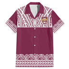 Queensland Maori Nga Hau E Wha Custom Family Matching Mermaid Dress and Hawaiian Shirt Polynesian Maori Tribal Pattern