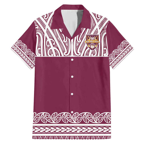 Queensland Maori Nga Hau E Wha Custom Family Matching Mermaid Dress and Hawaiian Shirt Polynesian Maori Tribal Pattern