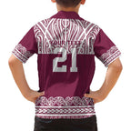 Queensland Maori Nga Hau E Wha Custom Family Matching Off Shoulder Short Dress and Hawaiian Shirt Polynesian Maori Tribal Pattern