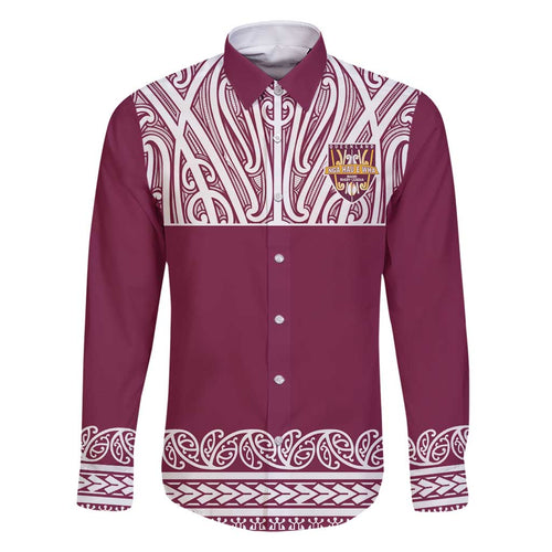 Queensland Maori Nga Hau E Wha Custom Family Matching Off Shoulder Short Dress and Hawaiian Shirt Polynesian Maori Tribal Pattern