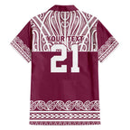 Queensland Maori Nga Hau E Wha Custom Family Matching Short Sleeve Bodycon Dress and Hawaiian Shirt Polynesian Maori Tribal Pattern