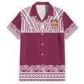 Queensland Maori Nga Hau E Wha Custom Family Matching Tank Maxi Dress and Hawaiian Shirt Polynesian Maori Tribal Pattern