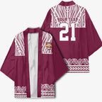 Queensland Maori Nga Hau E Wha Custom Kimono Polynesian Maori Tribal Pattern - Aussie Hoodie