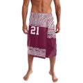 Queensland Maori Nga Hau E Wha Custom Lavalava Polynesian Maori Tribal Pattern
