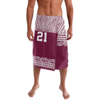 Queensland Maori Nga Hau E Wha Custom Lavalava Polynesian Maori Tribal Pattern